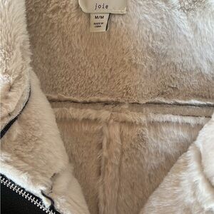 Joie Women's Plush Cream Teddy Jacket